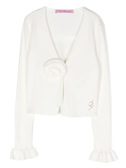 Cardigan bambina maniche lunghe Miss Blumarine | IA4024MS49I10602